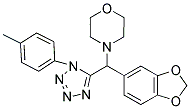 4-{1,3-BENZODIOXOL-5-YL[1-(4-METHYLPHENYL)-1H-TETRAZOL-5-YL]METHYL}MORPHOLINE Structure