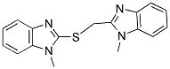 1-METHYL-2-([(1-METHYL-1H-BENZIMIDAZOL-2-YL)METHYL]THIO)-1H-BENZIMIDAZOLE Struktur