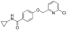 4-[(6-CHLOROPYRIDIN-2-YL)METHOXY]-N-CYCLOPROPYLBENZAMIDE Struktur