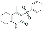 4-METHYL-3-(PHENYLSULFONYL)-5,6,7,8-TETRAHYDRO-2(1H)-QUINOLINONE Struktur