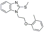 1-[2-(2-METHYLPHENOXY)ETHYL]-2-(METHYLTHIO)-1H-BENZIMIDAZOLE Struktur