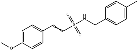 (E)-2-(4-METHOXYPHENYL)-N-(4-METHYLBENZYL)-1-ETHENESULFONAMIDE Struktur