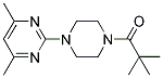 N-(2,2-DIMETHYLPROPANOYL)-N'-(4,6-DIMETHYLPYRIMIDIN-2-YL)PIPERAZINE Struktur