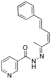 N'-[(1E,2Z,4E)-1-METHYL-5-PHENYLPENTA-2,4-DIENYLIDENE]NICOTINOHYDRAZIDE Struktur