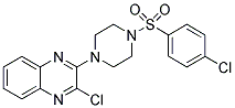 2-CHLORO-3-(4-[(4-CHLOROPHENYL)SULFONYL]PIPERAZINO)QUINOXALINE Struktur