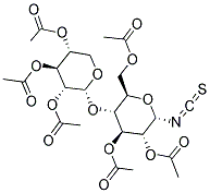 ACETIC ACID 3-ACETOXY-6-ACETOXYMETHYL-2-ISOTHIOCYANATO-5-(3,4,5-TRIACETOXY-TETRAHYDRO-PYRAN-2-YLOXY)-TETRAHYDRO-PYRAN-4-YL ESTER Struktur