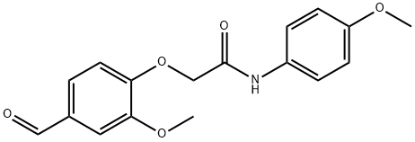 2-(4-FORMYL-2-METHOXY-PHENOXY)-N-(4-METHOXY-PHENYL)-ACETAMIDE Struktur