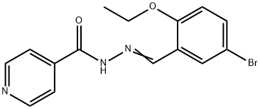 N'-[(E)-(5-BROMO-2-ETHOXYPHENYL)METHYLIDENE]ISONICOTINOHYDRAZIDE Struktur