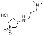 N'-(1,1-DIOXIDOTETRAHYDROTHIEN-3-YL)-N,N-DIMETHYLPROPANE-1,3-DIAMINE HYDROCHLORIDE Struktur