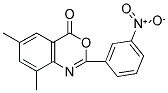 6,8-DIMETHYL-2-(3-NITROPHENYL)-4H-3,1-BENZOXAZIN-4-ONE Struktur