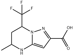 5-METHYL-7-TRIFLUOROMETHYL-4,5,6,7-TETRAHYDRO-PYRAZOLO[1,5-A]PYRIMIDINE-2-CARBOXYLIC ACID Structure