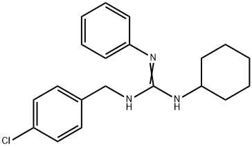 N-(4-CHLOROBENZYL)-N'-CYCLOHEXYL-N''-PHENYLGUANIDINE Struktur