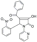 4-BENZOYL-3-HYDROXY-5-(2-NITROPHENYL)-1-PYRIDIN-2-YL-1,5-DIHYDRO-2H-PYRROL-2-ONE Struktur