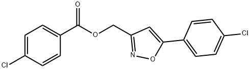 [5-(4-CHLOROPHENYL)-3-ISOXAZOLYL]METHYL 4-CHLOROBENZENECARBOXYLATE Struktur