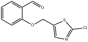 2-[(2-CHLORO-1,3-THIAZOL-5-YL)METHOXY]BENZENECARBALDEHYDE Struktur