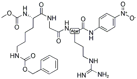 METHOXYCARBONYL-LYS(Z)-GLY-ARG-PNA Struktur