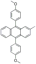 9,10-BIS(4-METHOXYPHENYL)-2-METHYLANTHRACENE Struktur