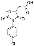 [1-(4-CHLORO-PHENYL)-2,5-DIOXO-IMIDAZOLIDIN-4-YL]-ACETIC ACID Struktur