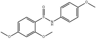 2,4-DIMETHOXY-N-(4-METHOXYPHENYL)BENZENESULFINAMIDE Struktur