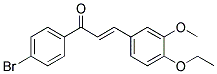 1-(4-BROMOPHENYL)-3-(4-ETHOXY-3-METHOXYPHENYL)PROP-2-EN-1-ONE Struktur