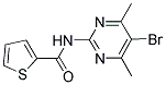 N-(5-BROMO-4,6-DIMETHYLPYRIMIDIN-2-YL)-2-THIENYLFORMAMIDE Struktur