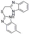 2-[(1H-BENZIMIDAZOL-2-YLMETHYL)THIO]-6-METHYL-1H-BENZIMIDAZOLE Struktur