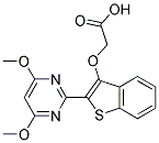 2-[[2-(4,6-DIMETHOXYPYRIMIDIN-2-YL)BENZOTHIOPHEN-3-YL]OXY]ACETIC ACID Struktur