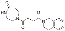 N-[4-OXO-4-(HEXAHYDRO-5-OXO-1,4-DIAZEPIN-1-YL)BUTANOYL]ISOQUINOLINE Struktur