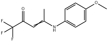 (Z)-1,1,1-TRIFLUORO-4-(4-METHOXYANILINO)-3-PENTEN-2-ONE Struktur