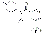 N-(CYCLOPROPYL)-N-(1-METHYLPIPERIDIN-4-YL)-3-(TRIFLUOROMETHYL)BENZAMIDE Struktur