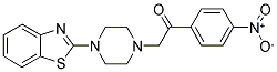 2-[4-(1,3-BENZOTHIAZOL-2-YL)PIPERAZIN-1-YL]-1-(4-NITROPHENYL)ETHANONE Struktur