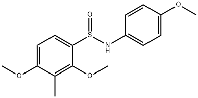 2,4-DIMETHOXY-N-(4-METHOXYPHENYL)-3-METHYLBENZENESULFINAMIDE Struktur