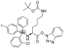 2-CLTRT RESIN-LYS(BOC)-OBT Struktur