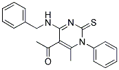 1-[4-(BENZYLAMINO)-6-METHYL-1-PHENYL-2-THIOXO-1,2-DIHYDROPYRIMIDIN-5-YL]ETHANONE Struktur