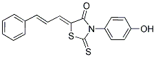 (5Z)-3-(4-HYDROXYPHENYL)-5-[(2E)-3-PHENYLPROP-2-ENYLIDENE]-2-THIOXO-1,3-THIAZOLIDIN-4-ONE