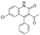 3-ACETYL-6-CHLORO-4-PHENYLQUINOLIN-2(1H)-ONE Struktur