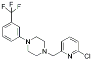 1-[(6-CHLOROPYRIDIN-2-YL)METHYL]-4-[3-(TRIFLUOROMETHYL)PHENYL]PIPERAZINE Struktur