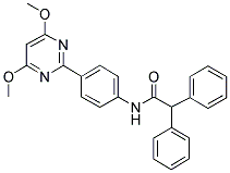 N-[4-(4,6-DIMETHOXYPYRIMIDIN-2-YL)PHENYL]-2,2-DIPHENYLACETAMIDE Struktur