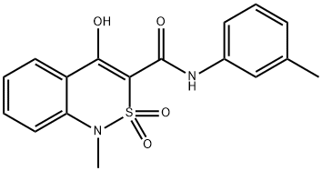 4-HYDROXY-1-METHYL-N-(3-METHYLPHENYL)-2,2-DIOXO-1,2-DIHYDRO-2LAMBDA6,1-BENZOTHIAZINE-3-CARBOXAMIDE Struktur