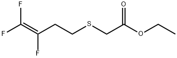 ETHYL 2-[(3,4,4-TRIFLUORO-3-BUTENYL)SULFANYL]ACETATE Struktur