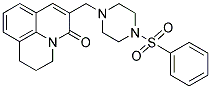 N-[(2,3-DIHYDRO-5-OXO-(1H,5H)-BENZO[IJ]QUINOLIZIN-6-YL)METHYL]-N'-(PHENYLSULPHONYL)PIPERAZINE Struktur