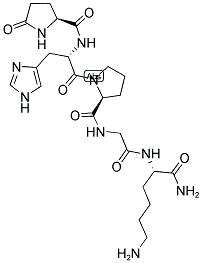 PYR-HIS-PRO-GLY-LYS-NH2 Struktur