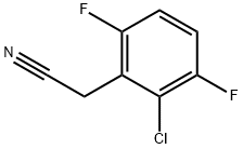 2-CHLORO-3,6-DIFLUOROPHENYLACETONITRILE Struktur