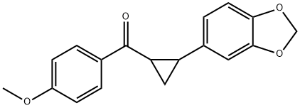 [2-(1,3-BENZODIOXOL-5-YL)CYCLOPROPYL](4-METHOXYPHENYL)METHANONE Struktur