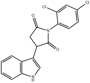 1-(2,4-DICHLOROPHENYL)-3-(1H-INDOL-3-YL)DIHYDRO-1H-PYRROLE-2,5-DIONE Struktur