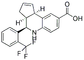 (3AS,4R,9BR)-4-[2-(TRIFLUOROMETHYL)PHENYL]-3A,4,5,9B-TETRAHYDRO-3H-CYCLOPENTA[C]QUINOLINE-8-CARBOXYLIC ACID Struktur