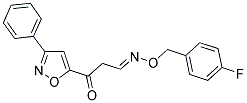 3-OXO-3-(3-PHENYL-5-ISOXAZOLYL)PROPANAL O-(4-FLUOROBENZYL)OXIME Struktur