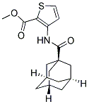 METHYL 3-(ADAMANTANYLCARBONYLAMINO)THIOPHENE-2-CARBOXYLATE Struktur