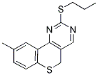 9-METHYL-2-(PROPYLSULFANYL)-5H-THIOCHROMENO[4,3-D]PYRIMIDINE Struktur