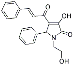 3-HYDROXY-1-(2-HYDROXYETHYL)-5-PHENYL-4-[(2E)-3-PHENYLPROP-2-ENOYL]-1,5-DIHYDRO-2H-PYRROL-2-ONE Struktur